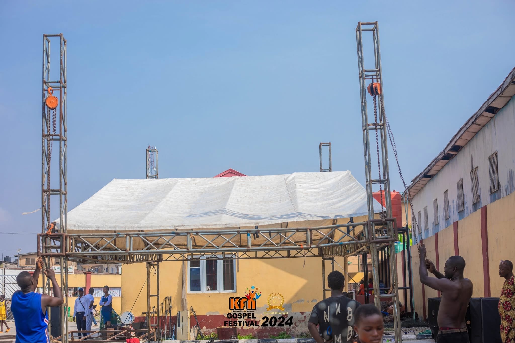 KFN 2024 SETTING UP TABERNACLE OF PRAISE STAGE